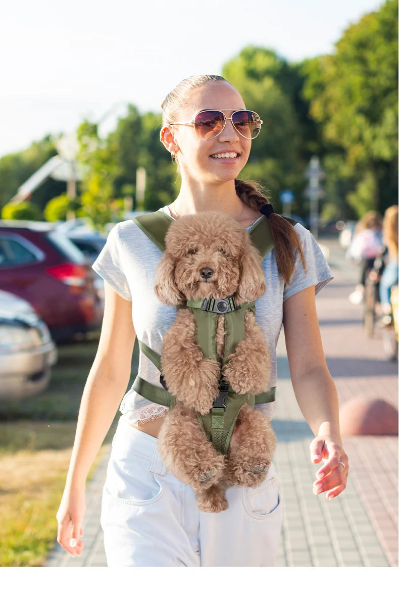 TAILUP Adjustable Easy-fit Front Dog Pouch Carrier Backpack for Hiking Cycling Outdoor Travel pet bag Shoulder Puppy Carrier