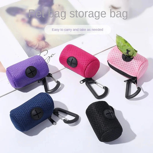 Dog Poop Bag Dispenser Hangingable Dog Waste Bag Holder Bags Dispenser for Dogs Walking Garbage Bags Dispensers Pet Supplies