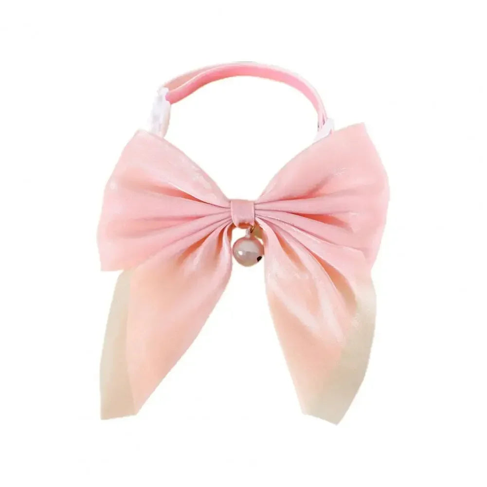 Pet Collar Exquisite Comfortable Decorative Pet Kitten Cat Velvet Bowknot Neck Circle Neck Bow Pet Accessories