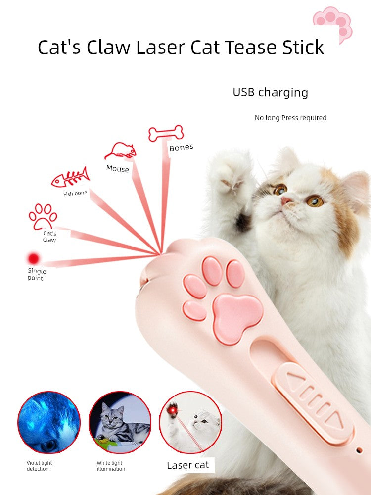 Funny Cat Self-Hi Relieving Stuffy Infrared Laser Light