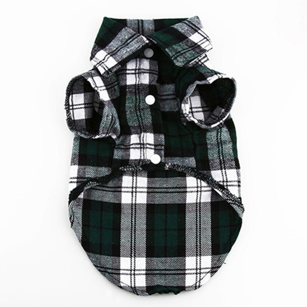 Small Dog Jacket dog clothes Pet Plaid Shirt Lapel Coat Cat Jacket Clothes Costume Tops dog accessories одежда для собак 2021