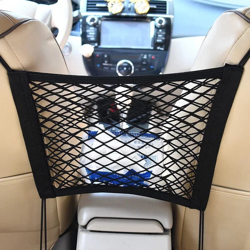 3 Layer Pet Dog Rear Seat Car Fence Isolation Protection Net Elastic Storage Separation Net Pet Safety Rail Pet Suppliy