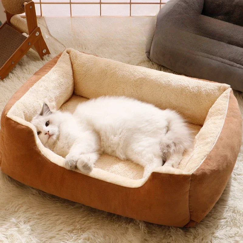 Cat Litter All Seasons Washable and Bite Resistant Winter Warm Cushion Super Large Security Cat and Dog Litter Sofa Pet Supplies