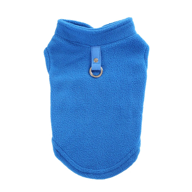 Winter Warm Dog Vest Coat for Small Dogs Cat Soft Clothing Puppy Polar Fleece Solid T Shirt Yorkie Dachshund Pet Accessories