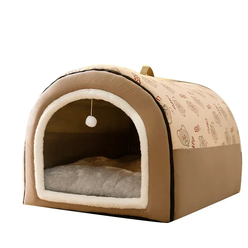 Detachable Washable  Large Dog Kennel, Warm in Winter, Dog House,/Bed in All Seasons, Large Dog House, Pet Sleeping Supplies