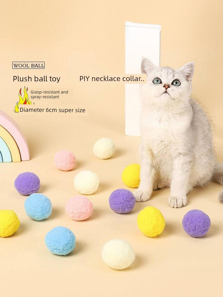 6cm Macaron Double Color Ball Large Scratch-Resistant Cat