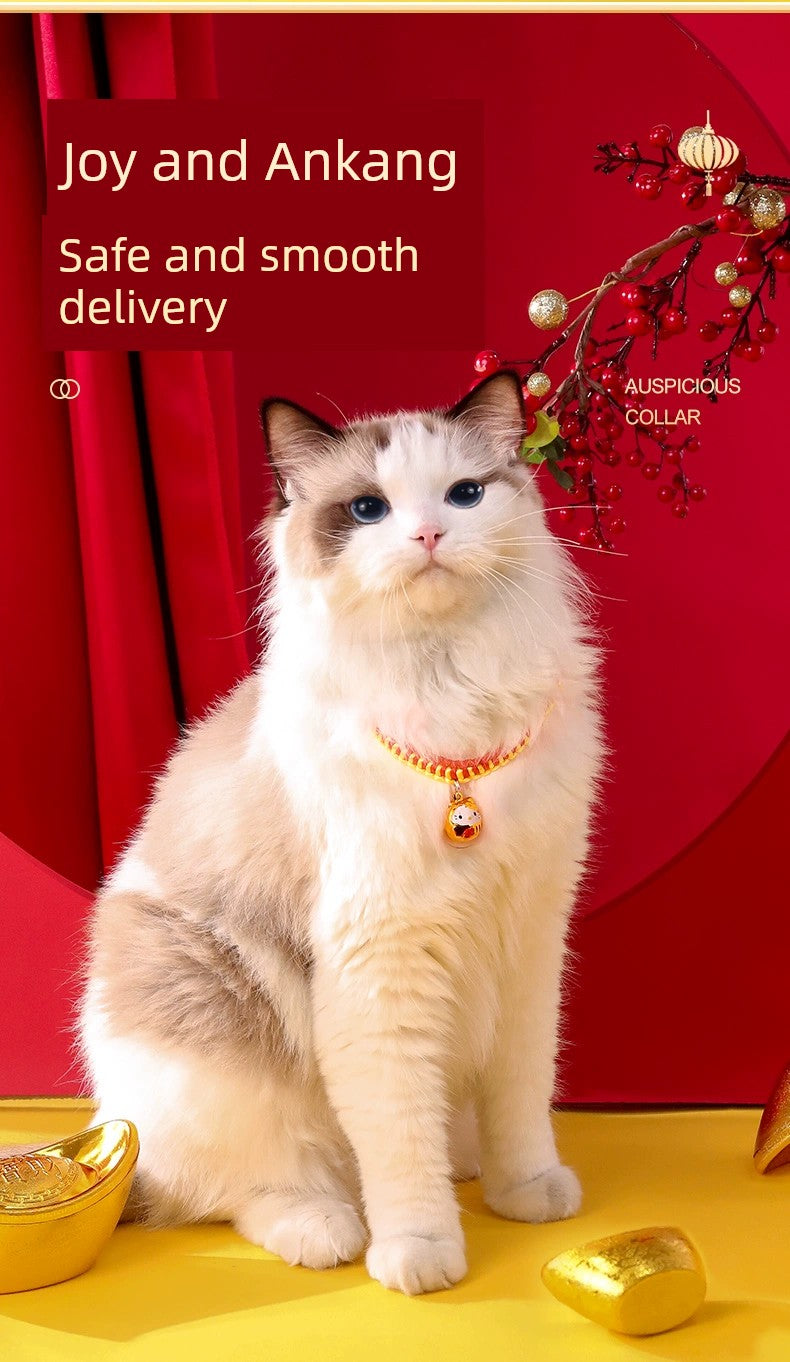 New Year Bell Longevity Lock Neck Accessories Necklace Cat