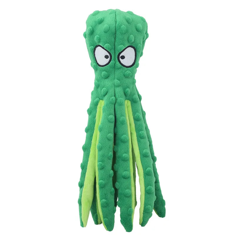 Pet Plush Toy Octopus Dog Interactive Toy Indestructible Bite Resistant Sound Puppy squeaky Octopu Dogs Rattle For Toys Supplies