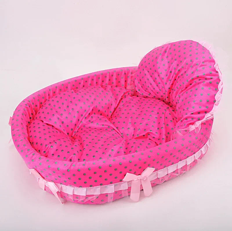 Pet Bed Mat for Small Large Dogs Princess Beds Puppy Sofa Cat Kennels House Beds Mat Cat Sofa Supplies