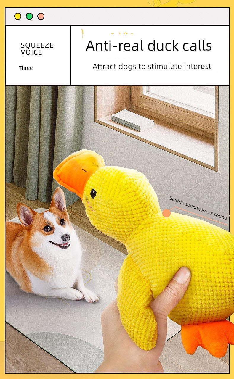 Small Yellow Duck Relieving Boredom Handy Gadget Corgi Pet Dog Dog