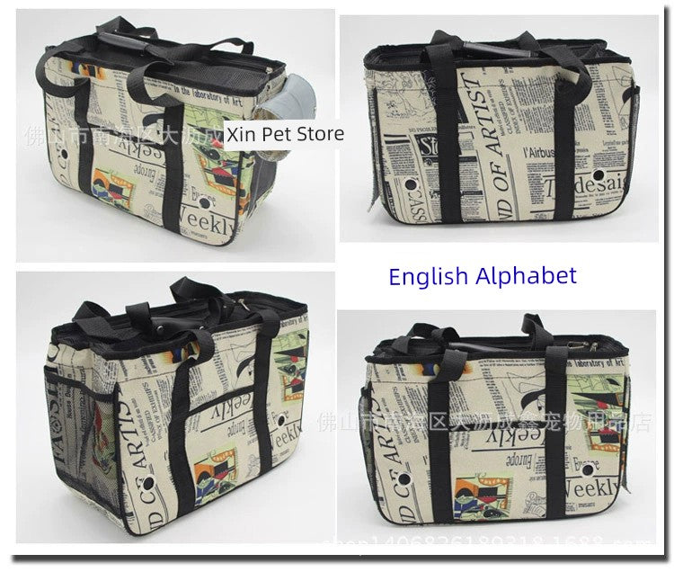 Pet Bag Portable Dog Backpack Cat Bag Dog Handbag Cat Cage Bag Rabbit Outer Travel Bag Dog Bag