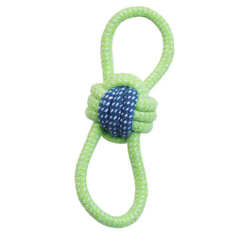 1PC Dog Toy Carrot Knot Rope Ball Cotton Rope Dumbbell Puppy Cleaning Teeth Chew Toy Durable Braided Bite Resistant Pet Supplies