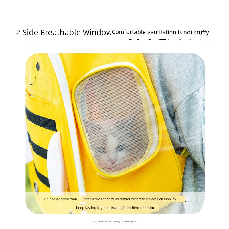 Portable Large Capacity Double-Shoulder Cute Anti-Stress Cat Bag