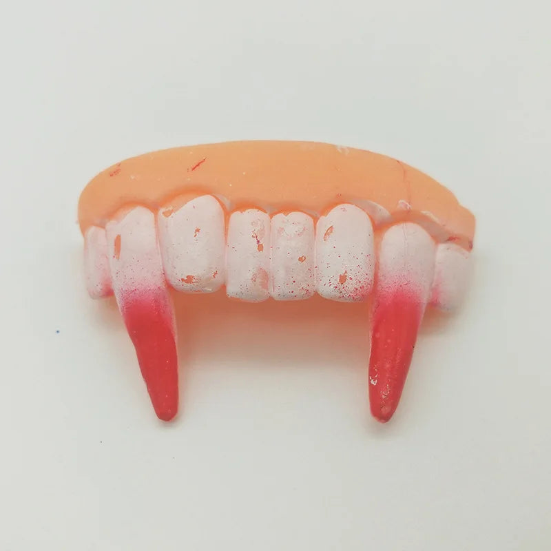 False Teeth For Dog Funny Dentures Pet Decorating Supplies Halloween Cosplay Humans And Vampires Toys Tricky Funny Dentures