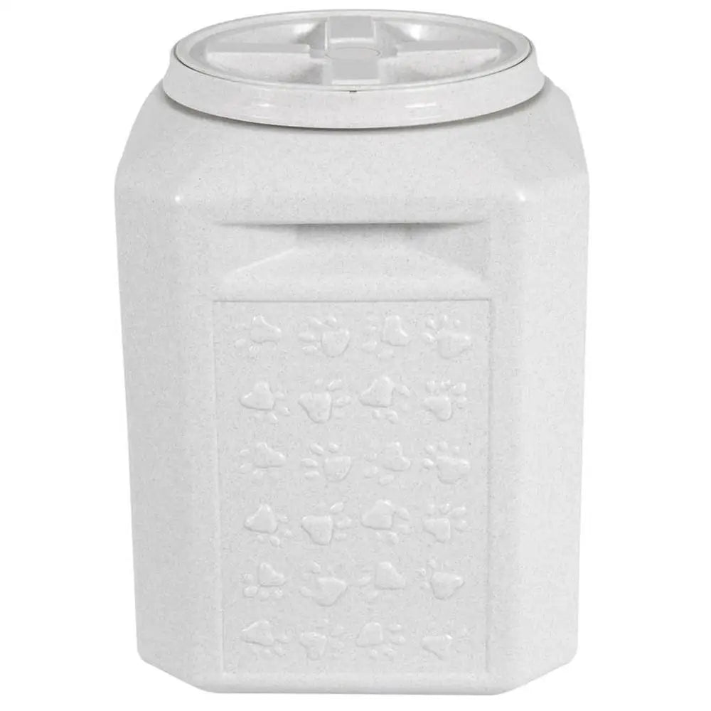 Vittles Vault Outback Pawprint Food Storage Container Airtight & Waterproof 35lb Capacity Dog Cat Rabbit Horse Bird Heavy Duty