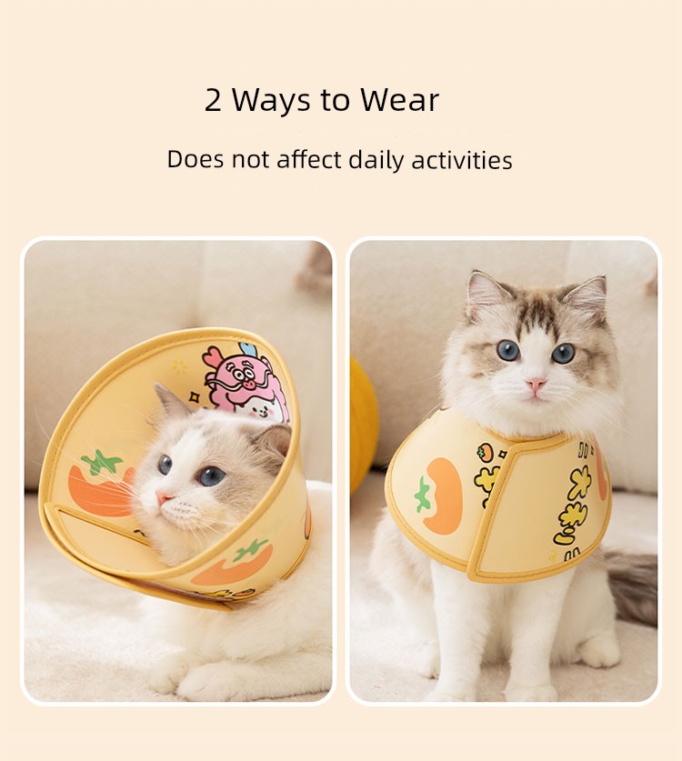 Anti-licking collar for cats or dogs