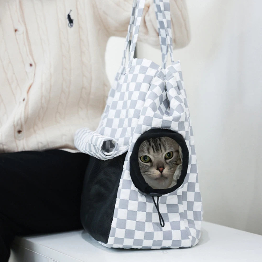 Portable Pet Bag Cat Shoulder Bag Outdoor Breathable Carrying Travel Bag For Small Mini Dog