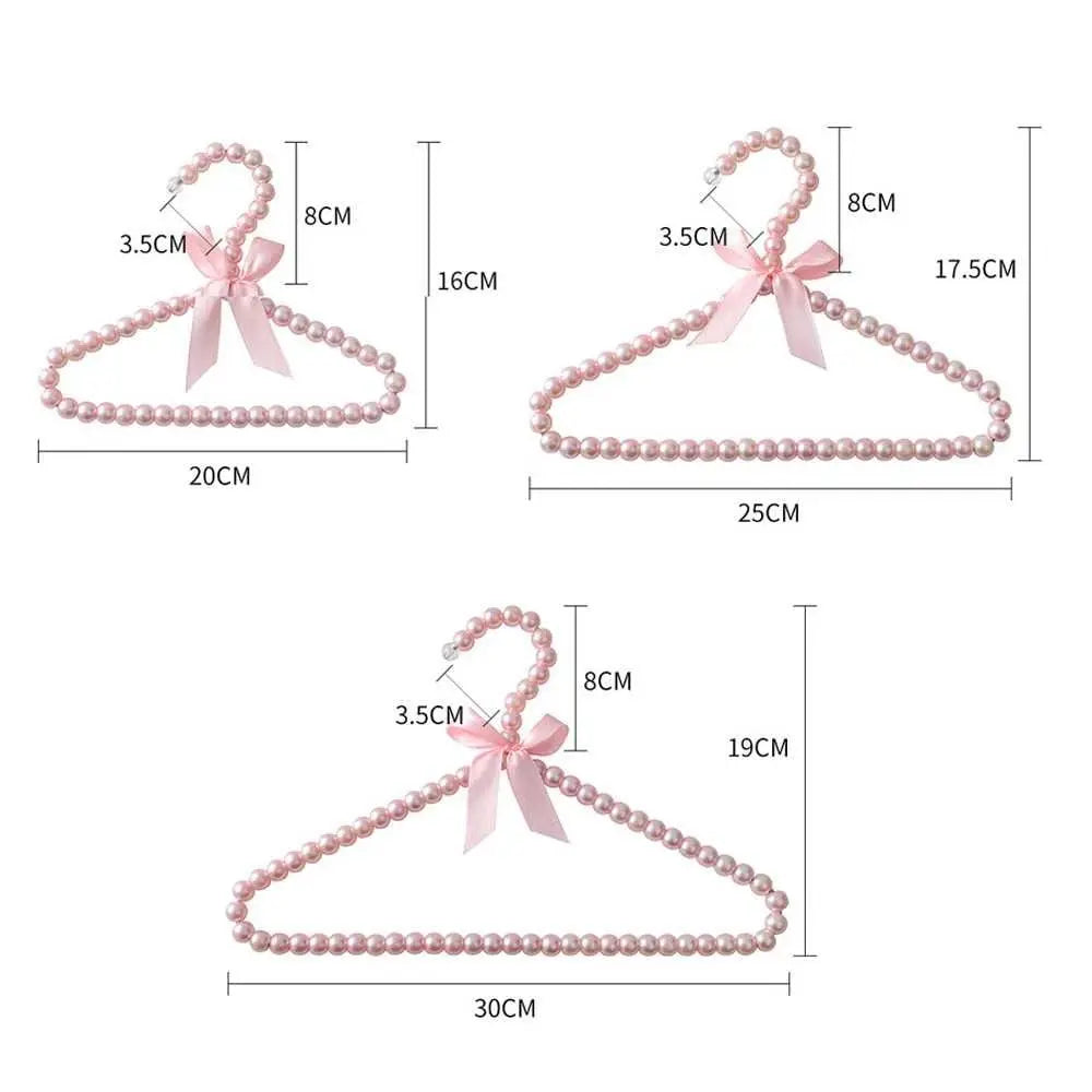 Plastic Dog Clothes Girl Heart Pearl Hanger Shelf Cat Clothes Pet Supplies Hanger Dog Accessories for Small Dogs Pet Supplies