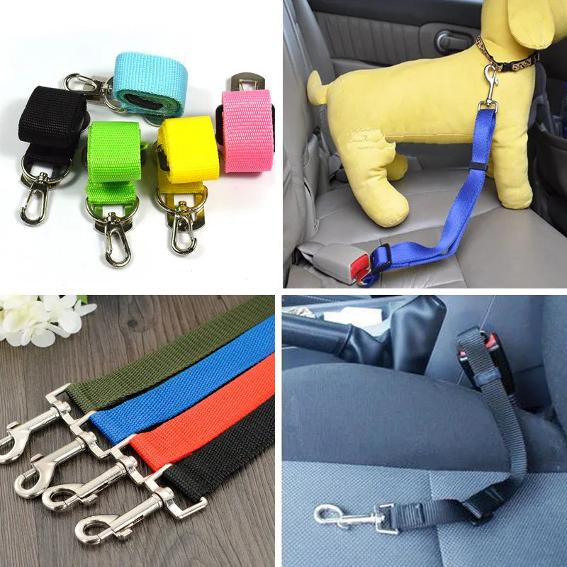 Cat Car Seat Belt Dog Accessories Adjustable Harness Lead Leash Small Medium Travel Clip Puppy Collar Leash Pet Items Dog Harnes