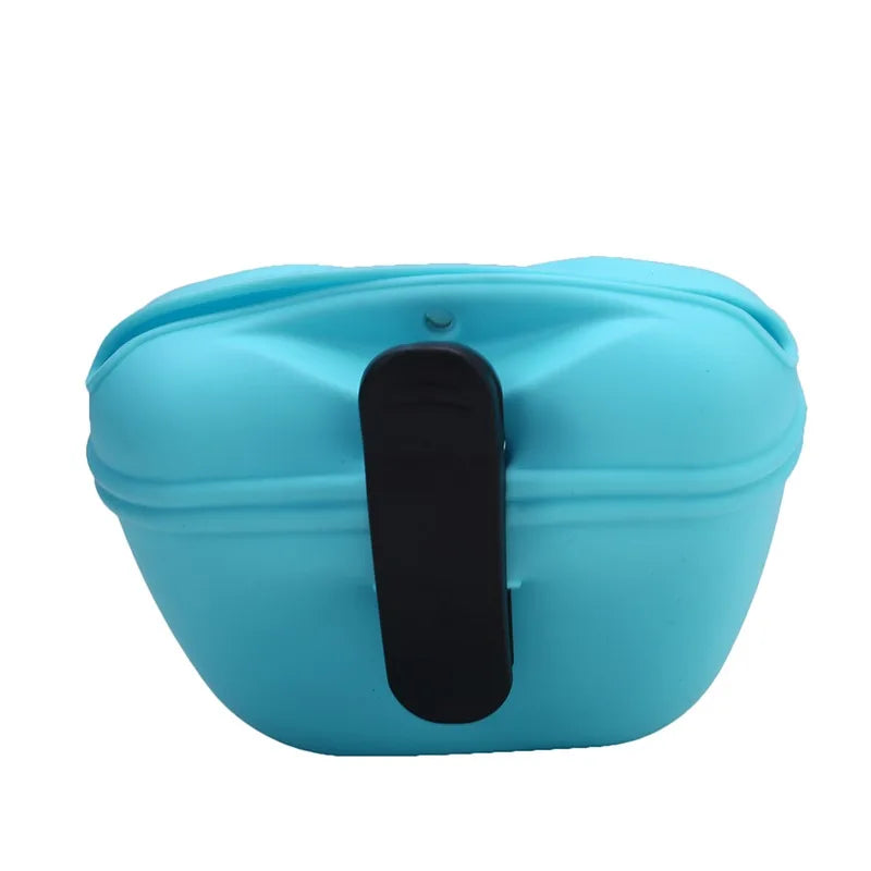 Silicone Dog Treat Bag Outdoor Feeder Puppy Snack Pouch Food Reward Storage Bag Pet Supplies Pet Portable Dog Training Waist Bag