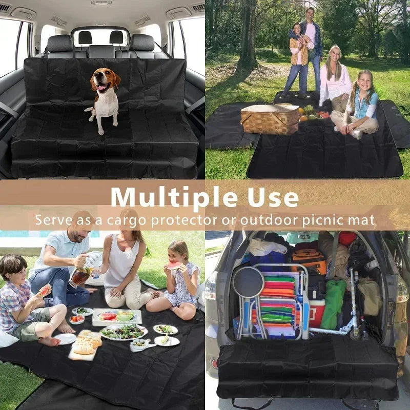 Dog Car Seat Cover Waterproof Pet Carrier Backseat Cushion Mat for Dogs Folding Cat Hammock Trunk Rear Back Seat