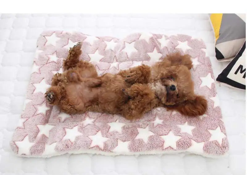 Soft Flannel Thickening Pet Soft Fleece Pad Pet Blanket Mattress Puppy Cat Sofa Mat Home Carpet Warm Sleep Set Dog Bed