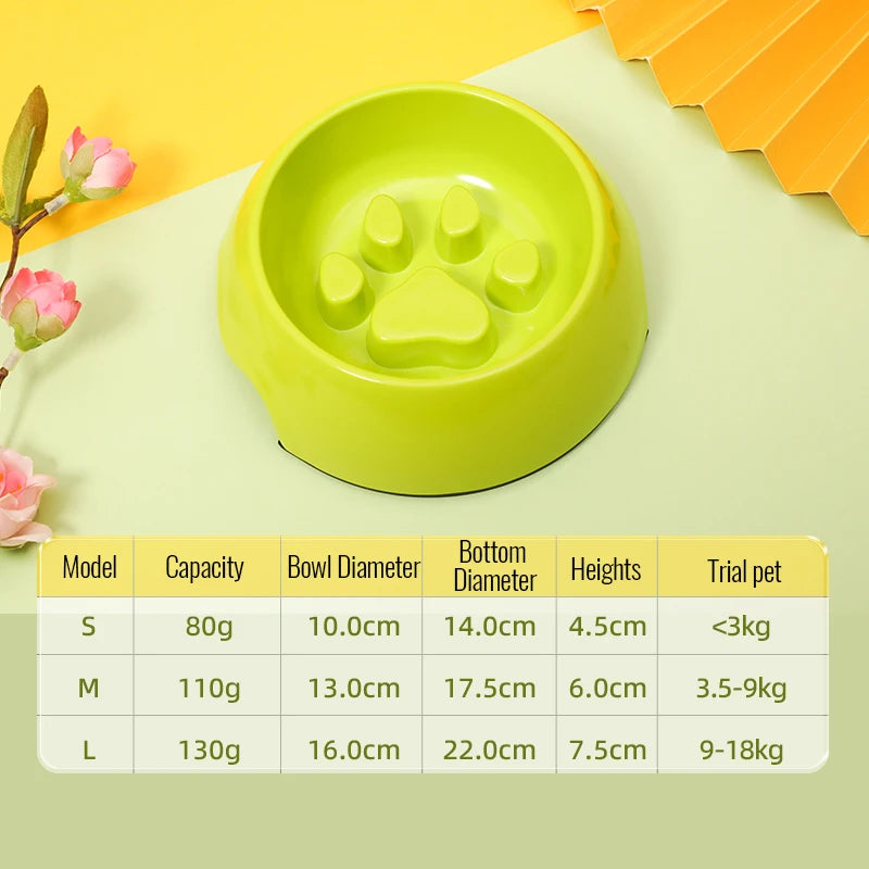 Slow eating bowls Anti-overturn Anti-choking Anti-slip Special bowl for dogs Bichon Frize, Corgi,Teddy,French Bulldog