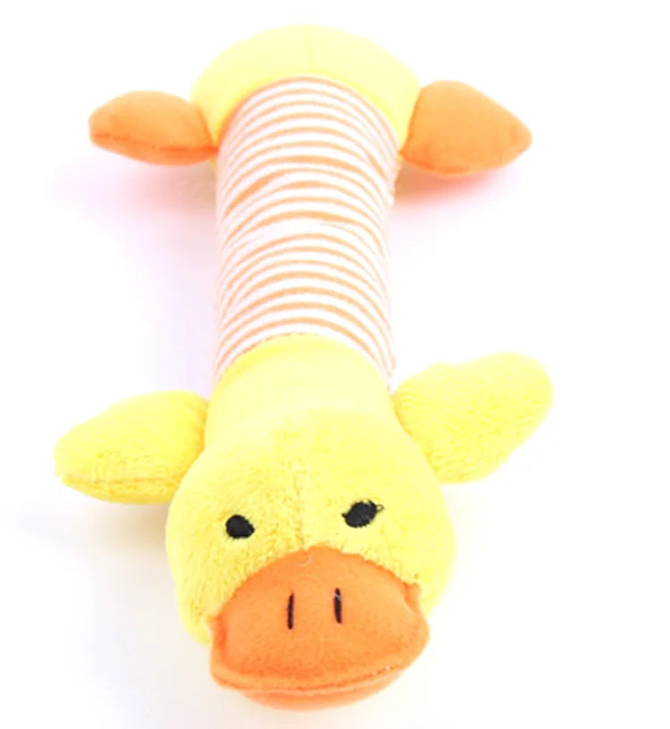 Funny Simulated Animal No Stuffing Dog Toy with Squeakers Durable Stuffingless Plush Squeaky Dog Chew Toy Crinkle Pet Squeak Toy