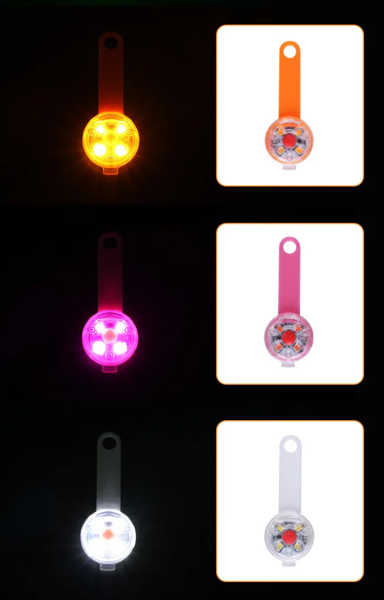 LED Pet Dog Cat Collar Pendant Night Safety Cat Luminous Light IPX7 Waterproof Flashing Harness With Light for Dog Accessories