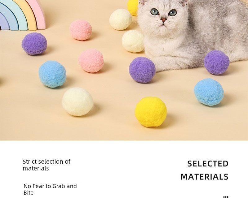 6cm Macaron Double Color Ball Large Scratch-Resistant Cat