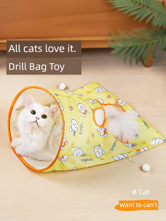 Self-Hi Relieving Stuffy Handy Gadget Ringing Paper Bite-Resistant Mouse Cat Toy