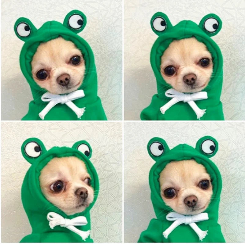 Cute Fruit Dog Clothes Reindeer Small Dogs Hoodies Warm Pet Clothing Puppy Cat Costume Coat Chihuahua Mouse Cheese Jacket Suit