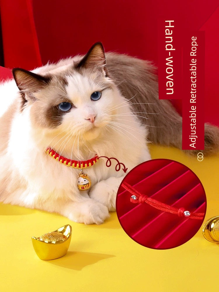 New Year Bell Longevity Lock Neck Accessories Necklace Cat