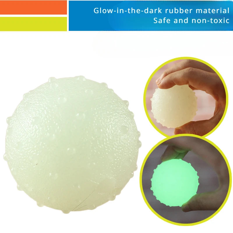 Rubber Glowing Ball Pet Toy Ball Dog Sports Elastic Thorn Ball Husky Edge Grazing Teething Training Dog