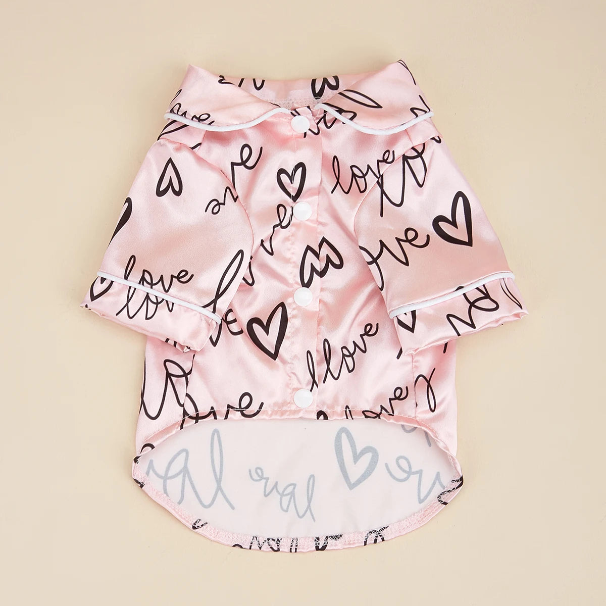 Dog Heart Pattern Shirts Soft and comfortable Dog Shirt Pajamas Pets Clothes for Small Dogs Cats