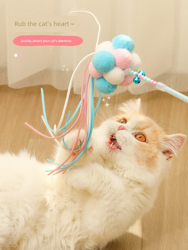 Relieving Stuffy Handy Gadget Retractable Replacement Head Cat with Bell