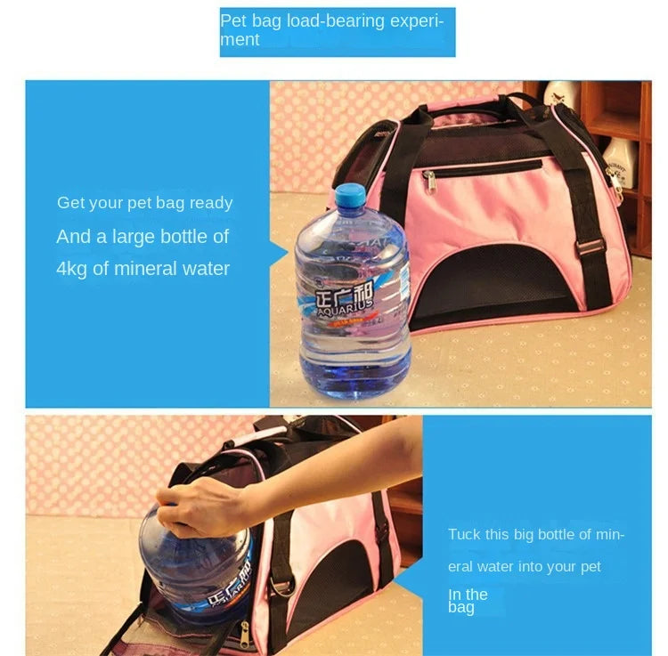 Portable Dog Cat Carrier Bag Pet Travel Bags