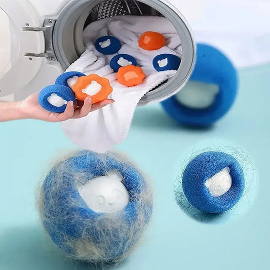 Boule réutilisable pour enlever les poils d'animaux, filtre pour machine à laver, autocollant en laine, pour enlever les poils de chat, pour animaux de compagnie, pour la maison