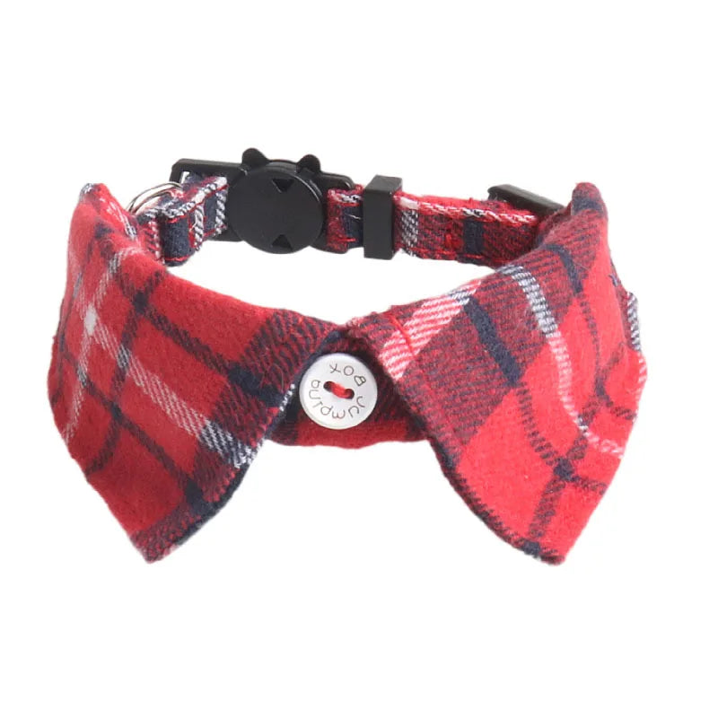 Bowtie for Cat Bow Tie Collar Plaid Adjustable Cat Tuxedo Collar for Small Dog Wedding Formal Tuxedo Suit Tux Outfits Birthday