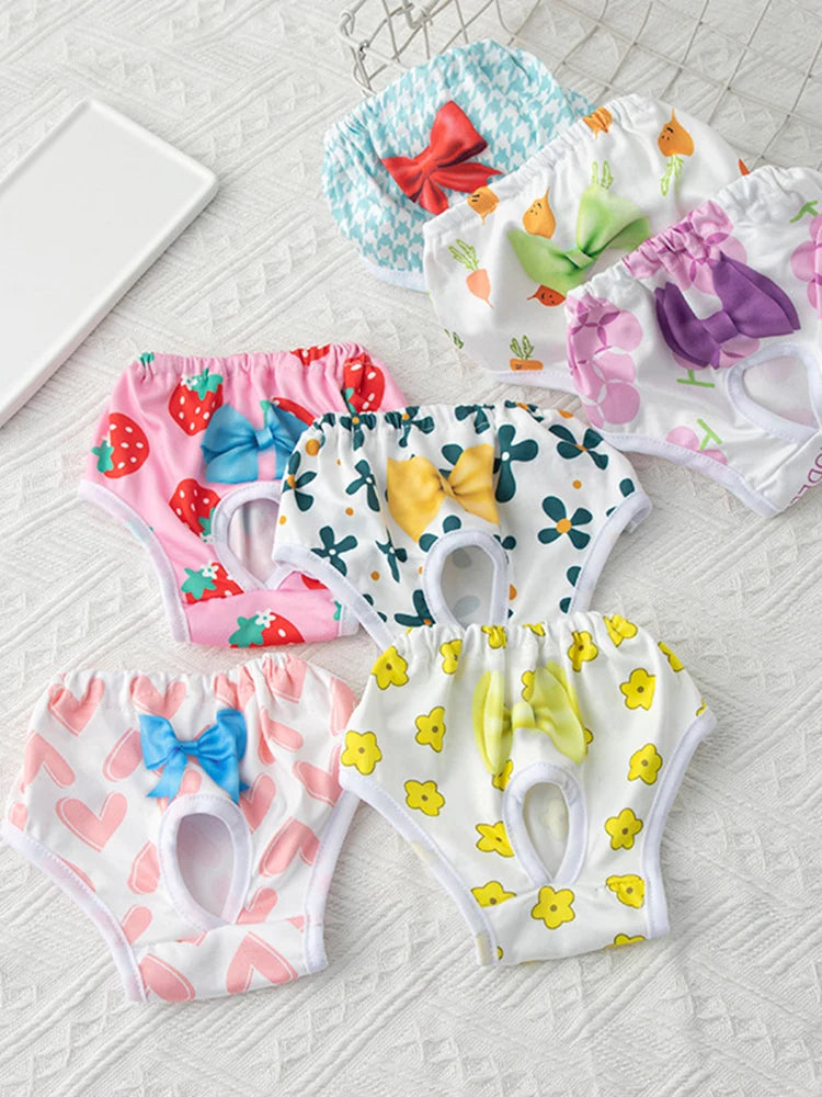 Princess Pet Panties Dog Clothes Menstrual Pants Flower Dog Diaper Female Puppy Physiological Pants Pet Physiological Pants