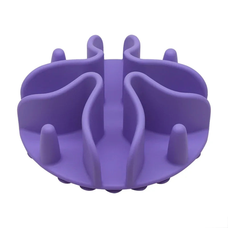 Silicone Spiral Slow Feeder Insert with Strong Suction Cup for Small Medium Large Dogs Feeding Bowl Pet Products