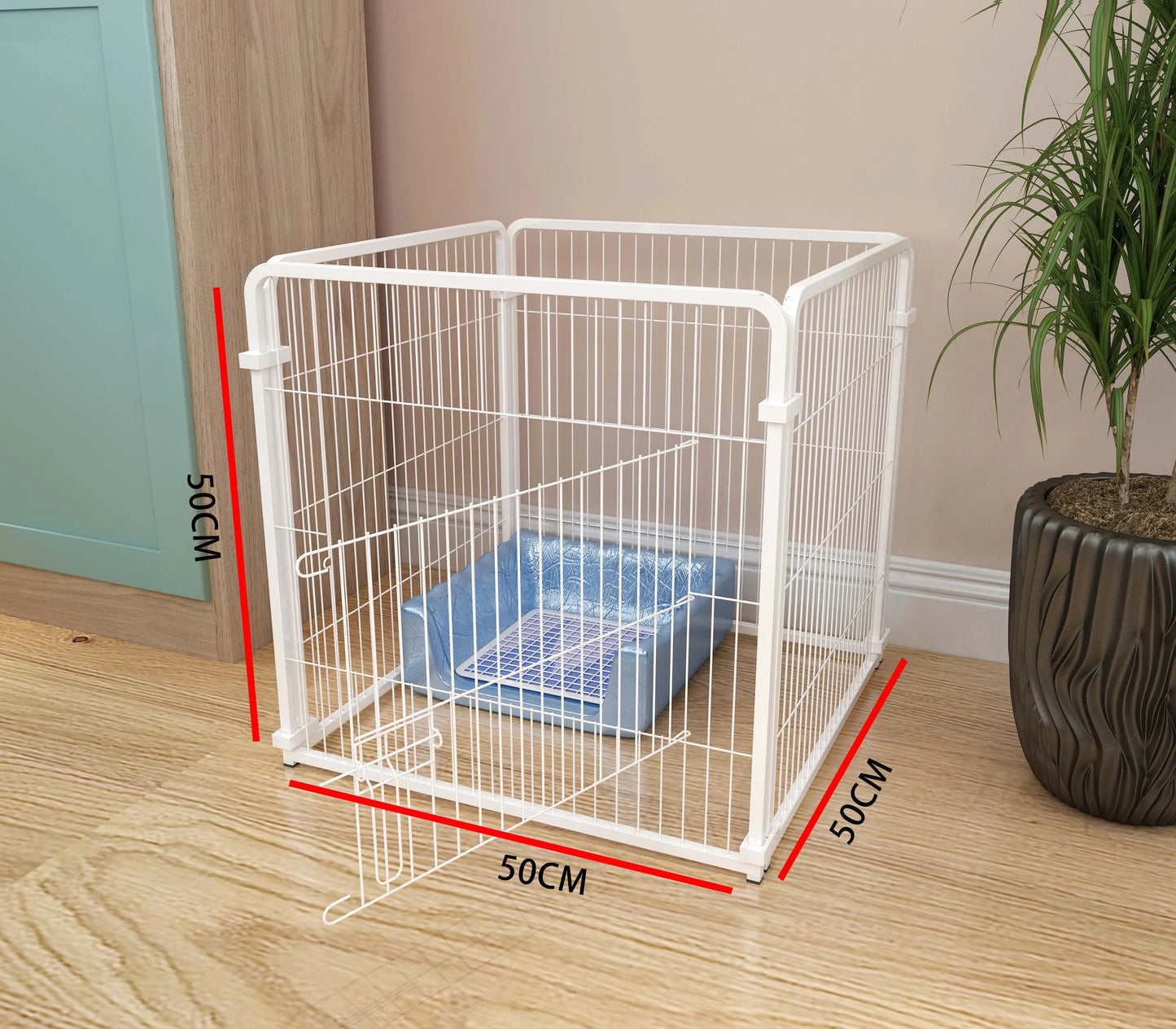 Heavy Duty Dog Puppy Playpen Foldable Dog Playpen Fence Heavy Duty Dog Exercise Fence for  Cat Rabbit Pet Exercise