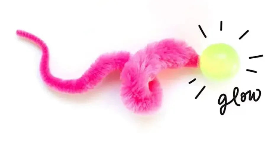 1PC Cat interactive toys Tickle Cat Colorful bouncing ball Pet supplies Puzzle teasing indoor cat worm caterpillar elastic toy