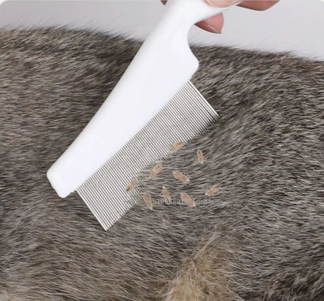 2/1pc Pet Hair Shedding Comb Stainless Steel Flea Comb for Cat Dog Pet Comfort Flea Hair Grooming Comb Dog Brush Grooming Tools