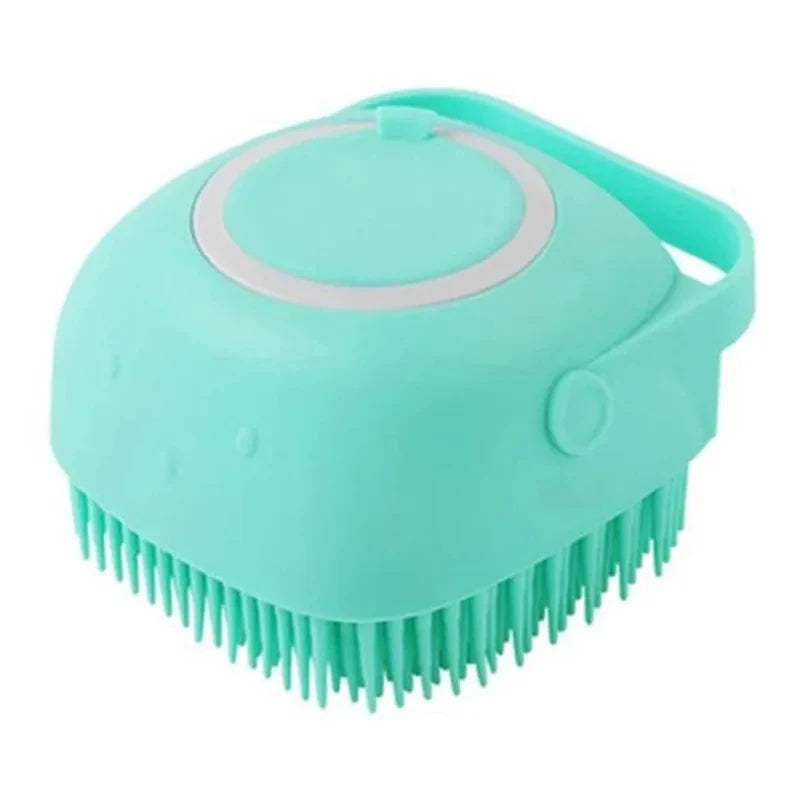 Puppy Dog Bath Accessories Pet Dog Bath Shampoo Brush Cat Grooming Massage Comb Scrubber For Bathing Short Hair Soft Silicone