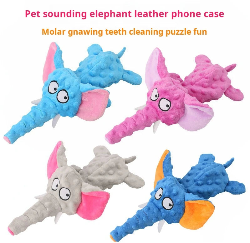 pet plush toy elephant Dog Interactive non-filled ringing paper sound toy dog supplies