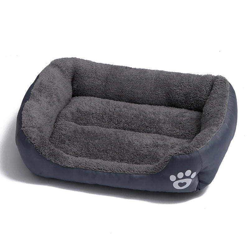 Square Large Dog Bed Soft Cat Sleeping Mat Warm Basket for Dog Waterproof Pet House for Small Dog Cushion Cat