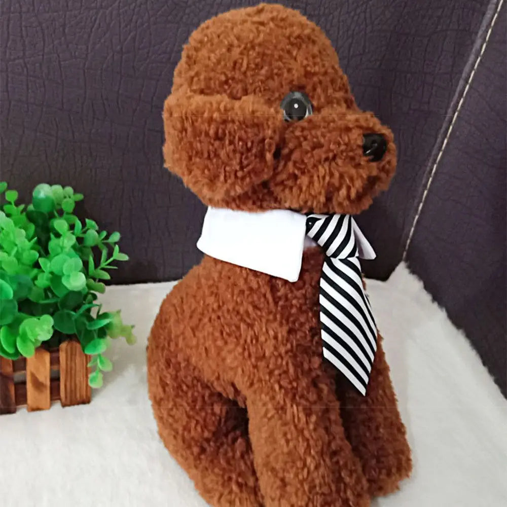 Dog Necktie Adjustable Grooming Cat Formal Tie Tuxedo Bow Ties Cute Cotton Dog Suit Comfortable Pet Accessories