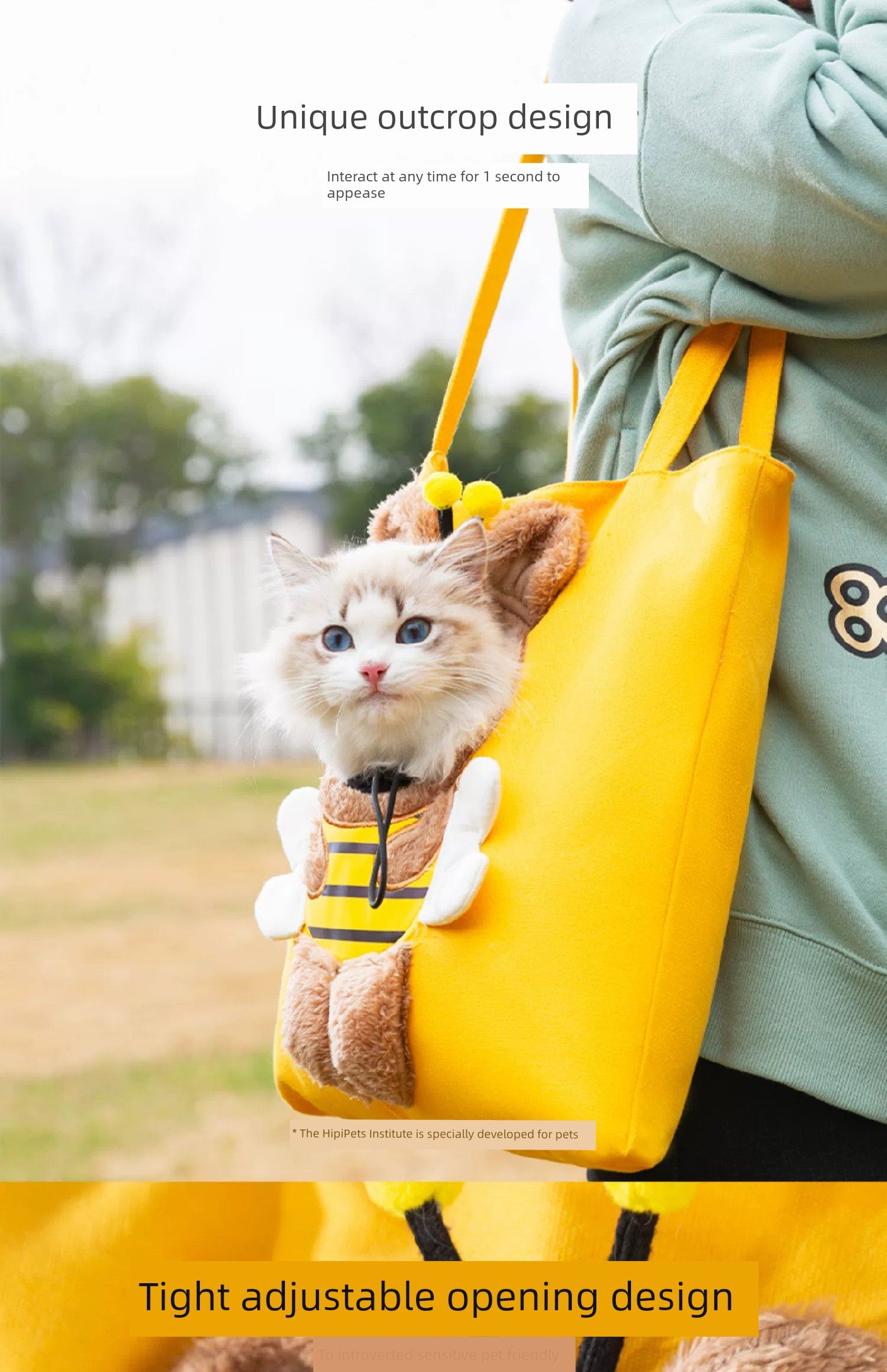 Cat Bag Outdoor Portable Canvas Bag Shoulder Bag Crossbody Bag Dog Backpack Exposed Cat Small Size Dogs Pet Bag