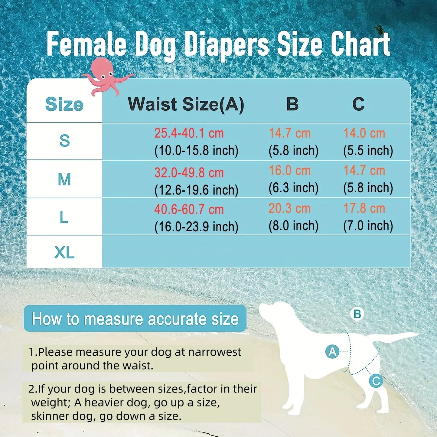 Washable Belly Band Highly Absorbent Female Dog Diaper djustable Pet Physiological Pant for Puppy Leak Proof Pee Panties Diapers